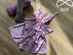 لباس خواب تاپ شورتک ساتن طرح باربی