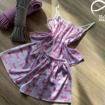 لباس خواب تاپ شورتک ساتن طرح باربی