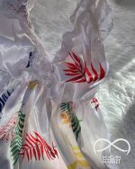 لباس خواب پیراهنی ساتن طرح فرشته