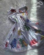 لباس خواب پیراهنی ساتن طرح فرشته