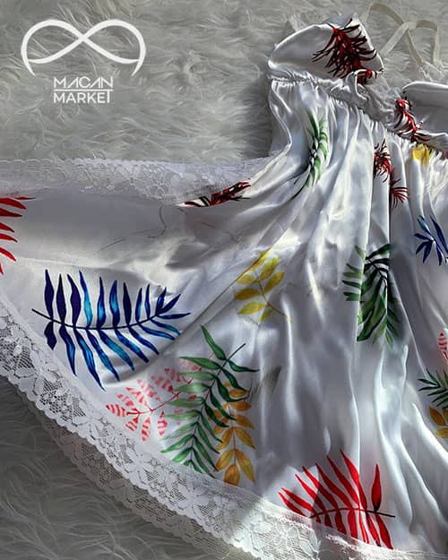 لباس خواب پیراهنی ساتن طرح فرشته لباس خواب پیراهنی ساتن طرح فرشته