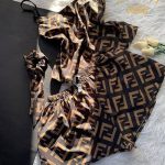 لباس خواب تاپ شورتک بوگاتی طرح فندی