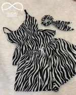 لباس خواب تاپ شورتک بوگاتی طرح ببری