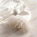 ست شومیز شلوار ساتن عروس پر دوزی شده